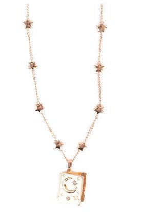 COLLIER MÉDAILLONS DANS LES ÉTOILES