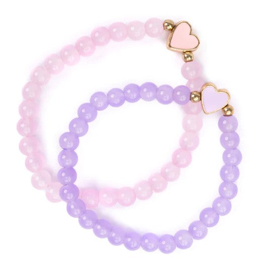 ENSEMBLE DE 2 BRACELETS DE COEUR