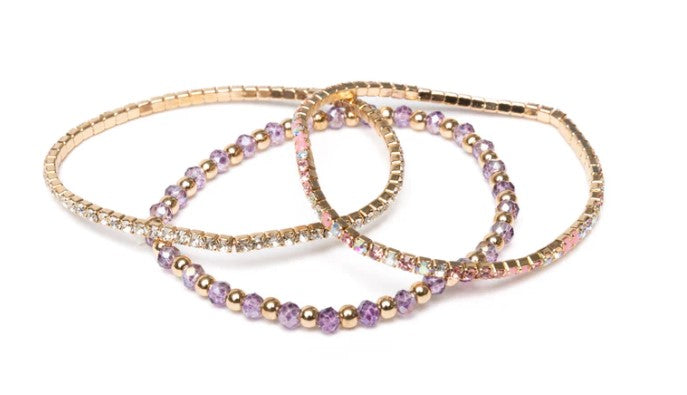 ENSEMBLE DE 3 BRACELETS ÉLÉGANCE