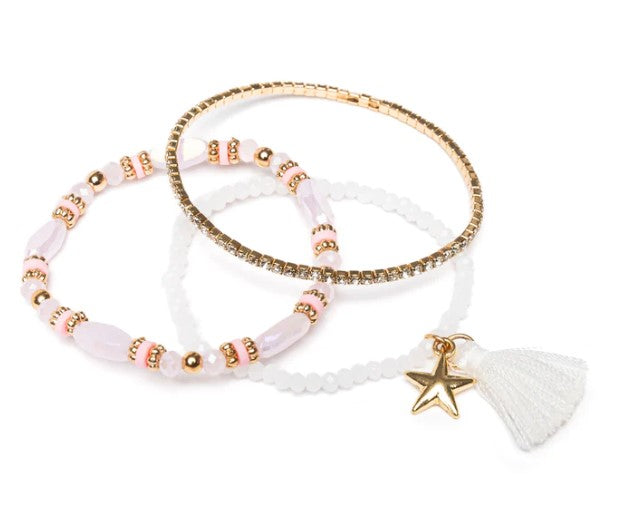 ENSEMBLE DE 3 BRACELETS - ÉTOILES