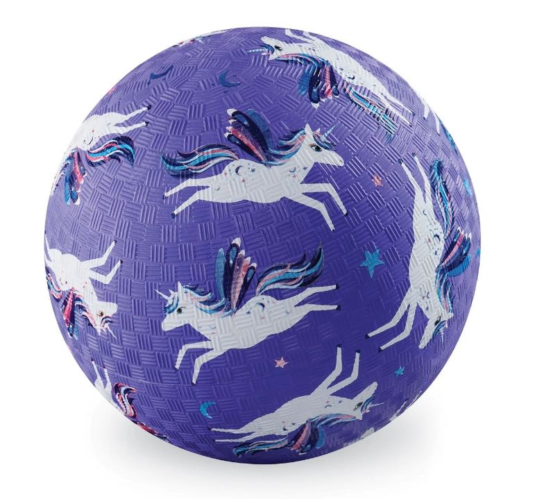 BALLON DE JEU MAUVE DE 7" - LICORNE