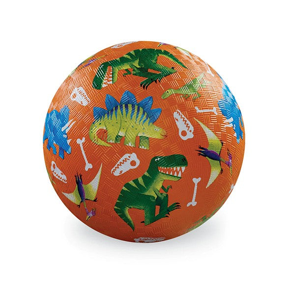 BALLON DE JEU ORANGE DE 7" - DINOSAURE DIG