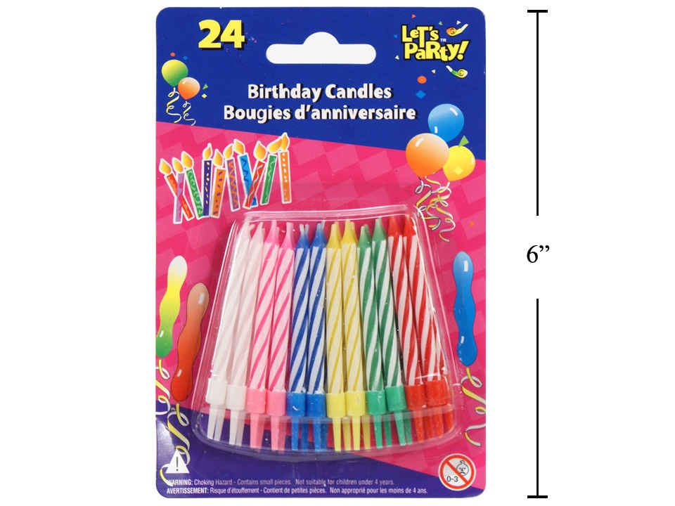 24 PARTY CANDLES
