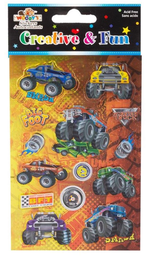 MONSTER TRUCK STICKERS