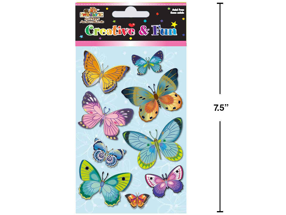 CREATIVE AND FUN BUTTERFLY STICKERS