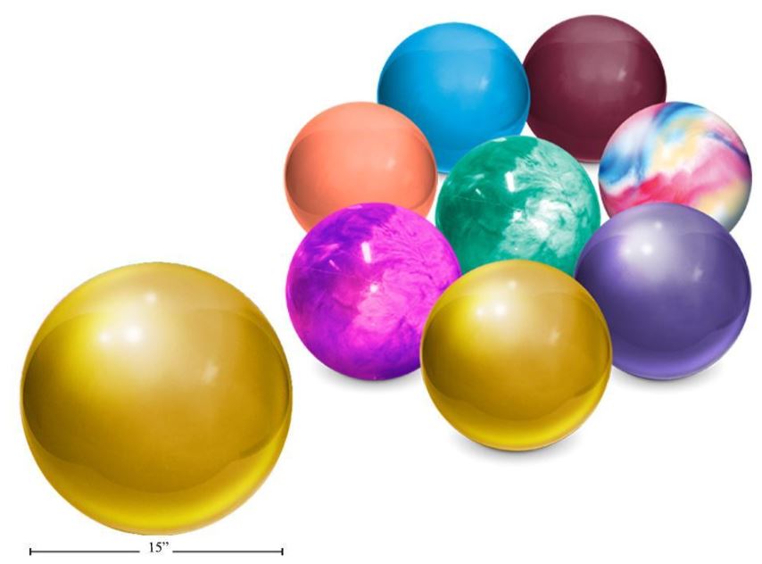 BALLON DE JEU MARBRÉ ASST 15"