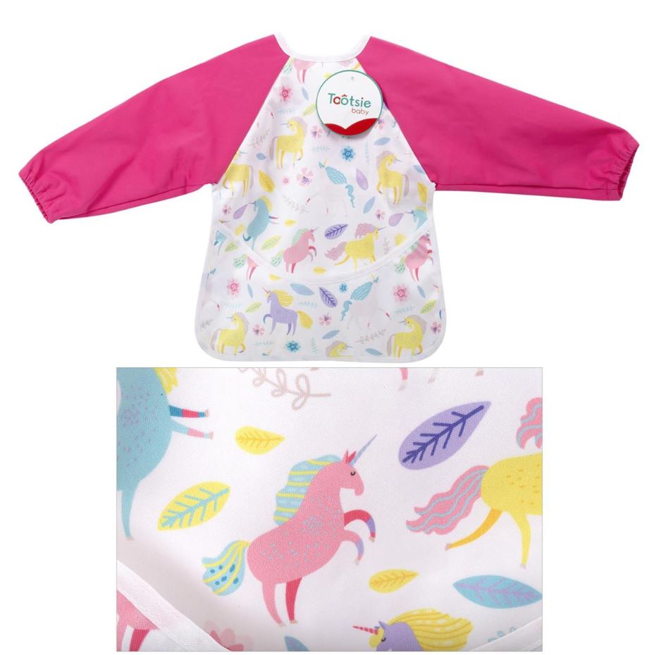 BAVOIR ROSE LICORNE AVEC MANCHES