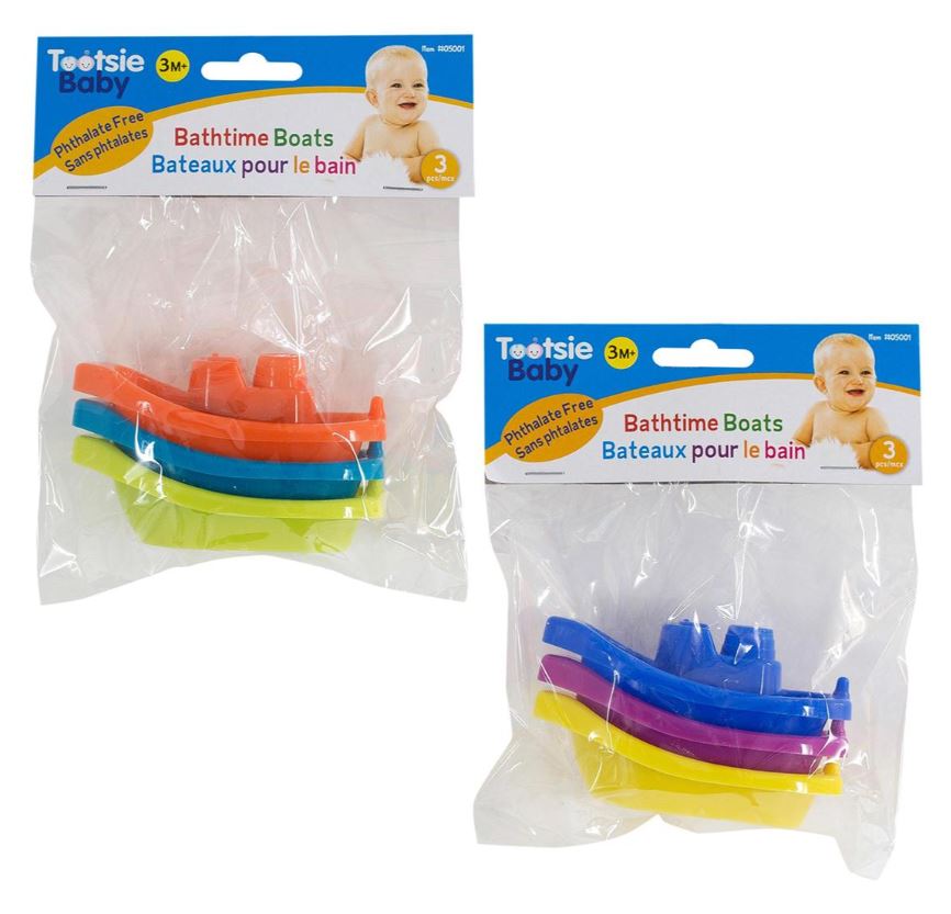 ENSEMBLE DE 3 BATEAUX POUR LE BAIN
