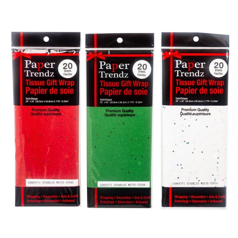 PAPIER DE SOIE CONFETTI ASST