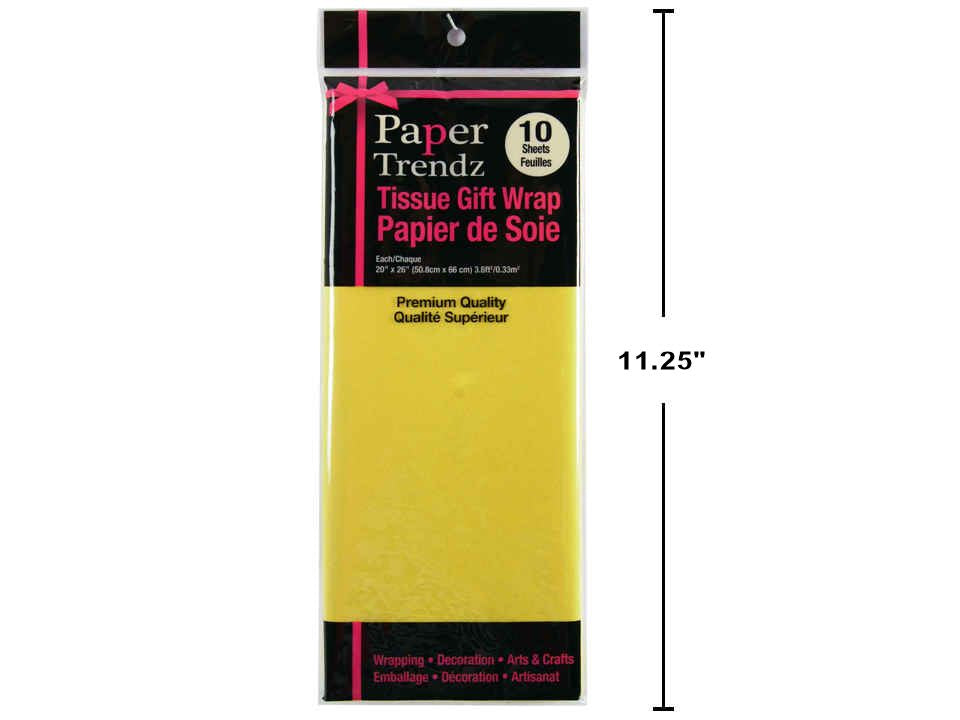 PAPIER DE SOIE JAUNE