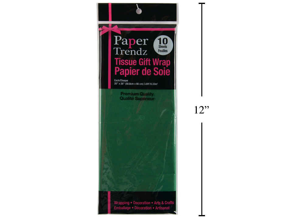 PAPIER DE SOIE VERT FONCÉ