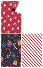 PAPIER D'EMBALLAGE DE NOEL 40"X144" ROULEAU SIMPLE EXTRA LARGE (40 PI²)