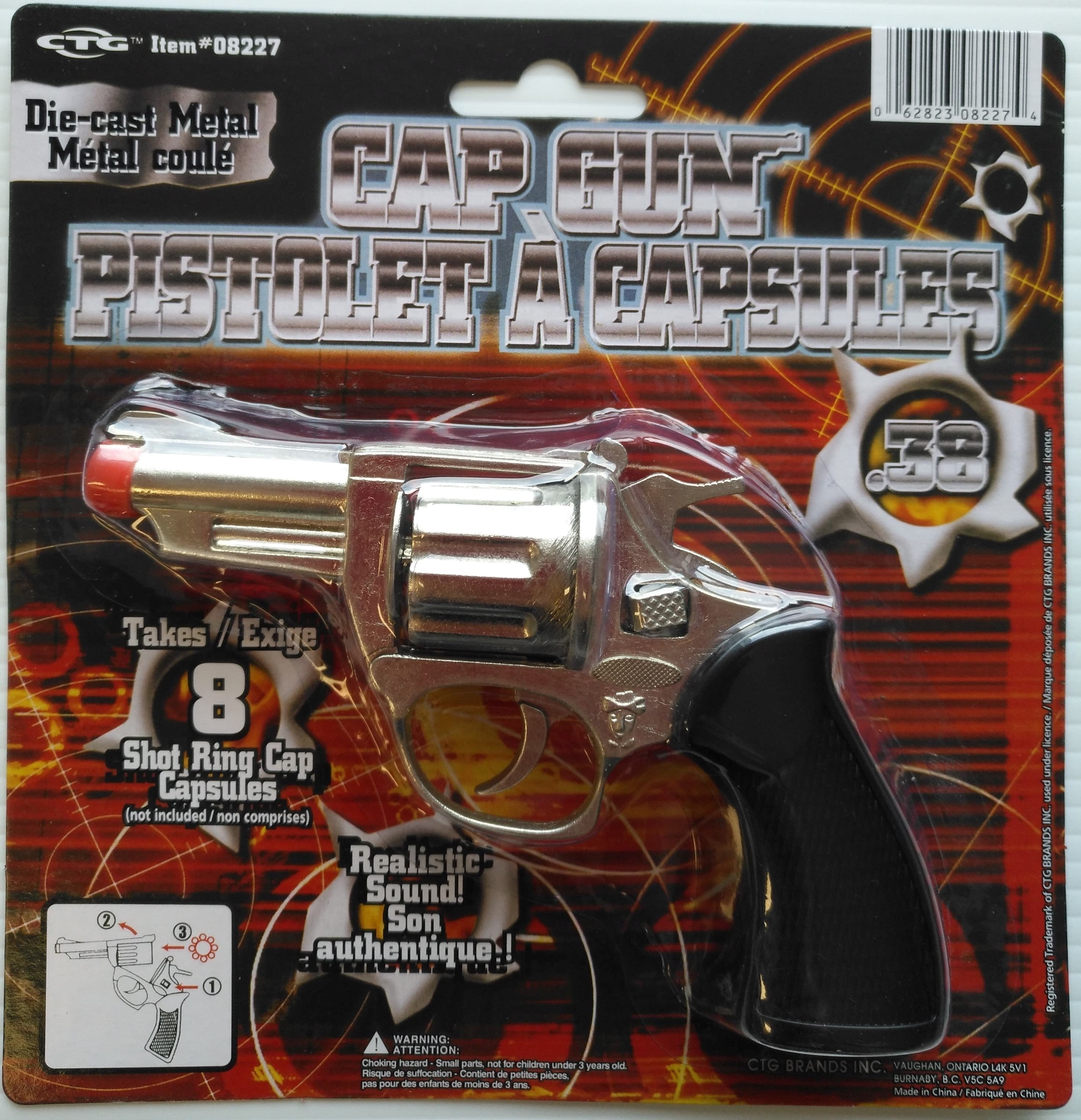 PISTOLET À CAPSULES 8 COUPS