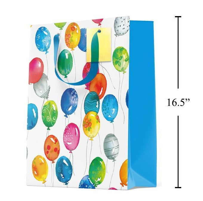 SAC CADEAU LARGE - BALLONS BRILLANTS