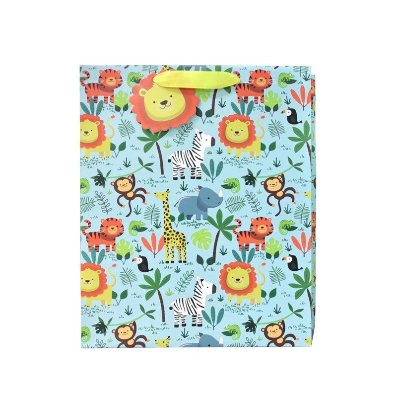 SAC CADEAU MOYEN - ANIMAUX SAUVAGES MIGNONS