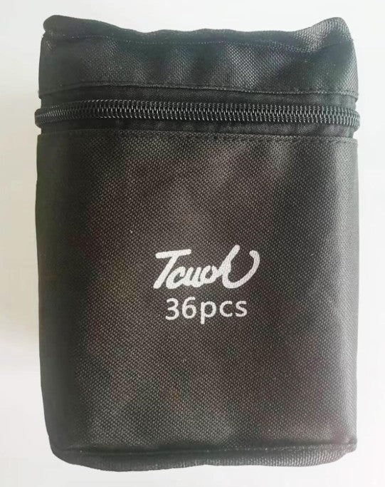 TOUCH - ENSEMBLE DE 36 CRAYONS À L'ALCOOL - MARQUEURS À DOUBLE POINTE