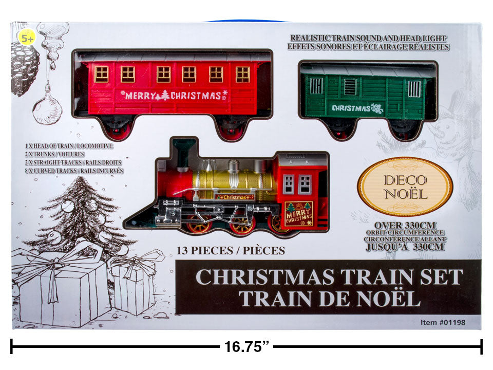 TRAIN DE NOËL 13 PIÈCES