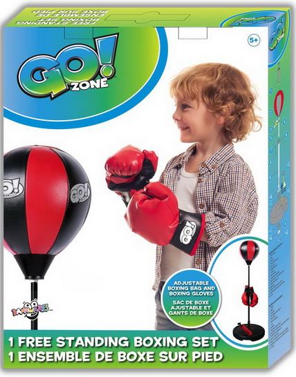 GO! ZONE - ENSEMBLE DE BOXE DE PLANCHER AVEC GANTS (PUNCHING BAG)