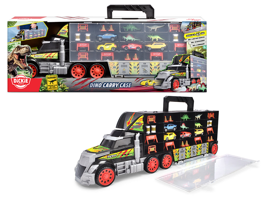 DICKIE - CAMION-MALLETTE DE TRANSPORT DINO 62CM