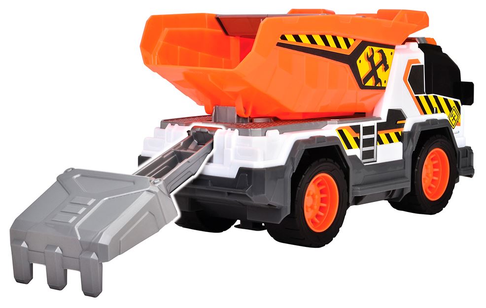 DICKIE CITY HEROES - DUST CART WITH LIGHT AND SOUND (30 CM)
