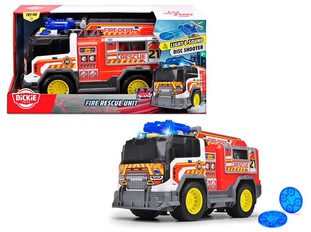 DICKIE CITY HEROES - CAMION DE POMPIER SONS ET LUMIÈRES (30 CM)