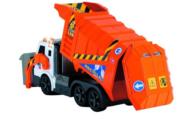 DICKIE CITY HEROES - CAMION DE RECYCLAGE ORANGE