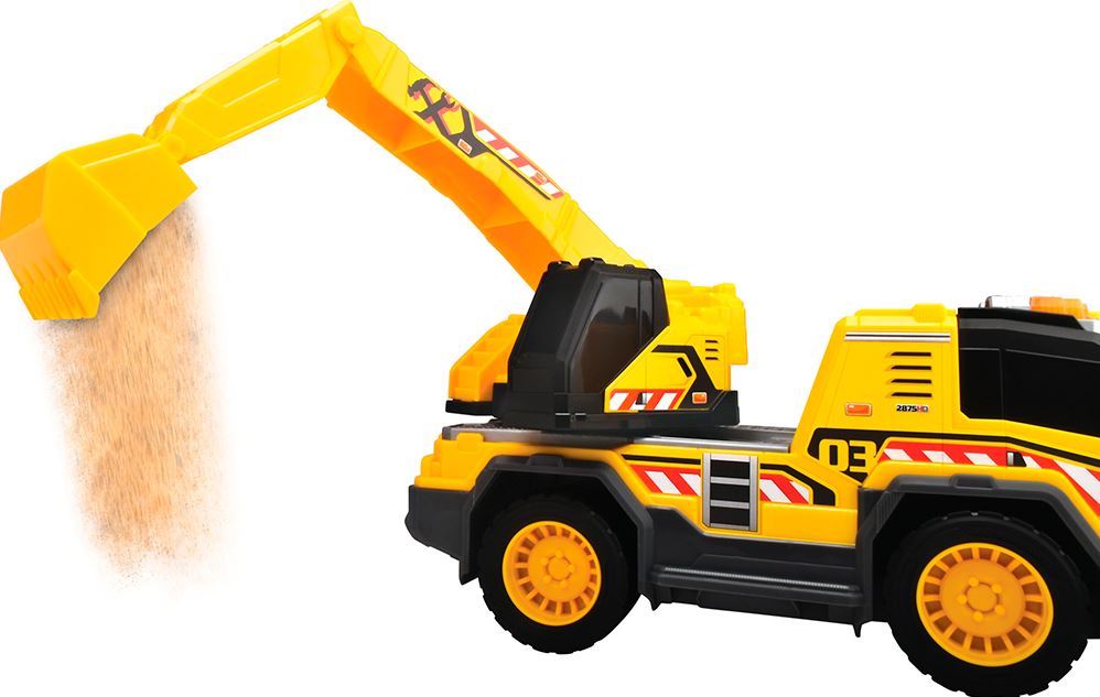 DICKIE CITY HEROES - CAMION EXCAVATEUR SONS ET LUMIÈRES (30 CM)