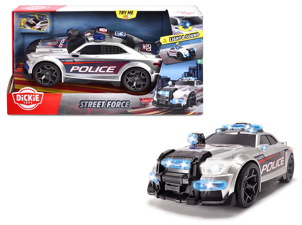 DICKIE CITY HEROES - POLICE FORCE WITH LIGHT AND SOUND (33 CM)