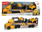 DICKIE - MACK-VOLVO TRUCK HEAVY LOADER SOUND AND LIGHTS 70 CM