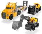 DICKIE - MACK-VOLVO TRUCK HEAVY LOADER SOUND AND LIGHTS 70 CM