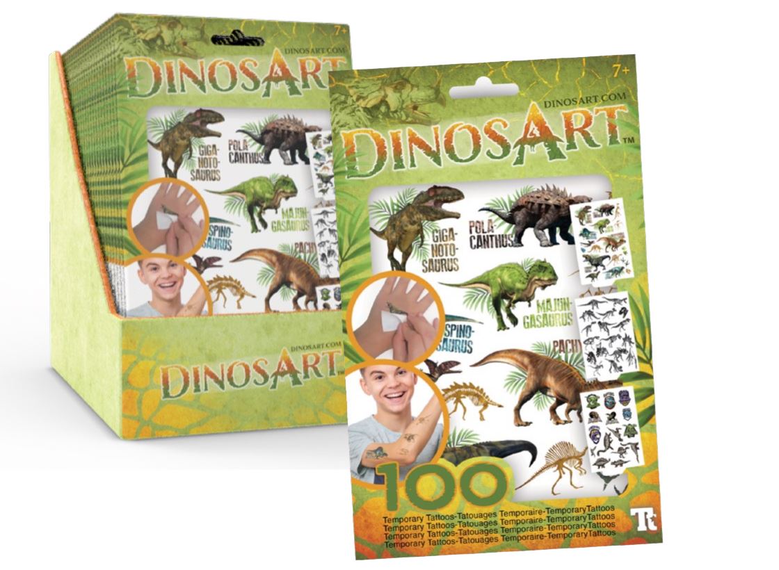 DINOSART - TATOUAGES TEMPORAIRES - DINOSAURES