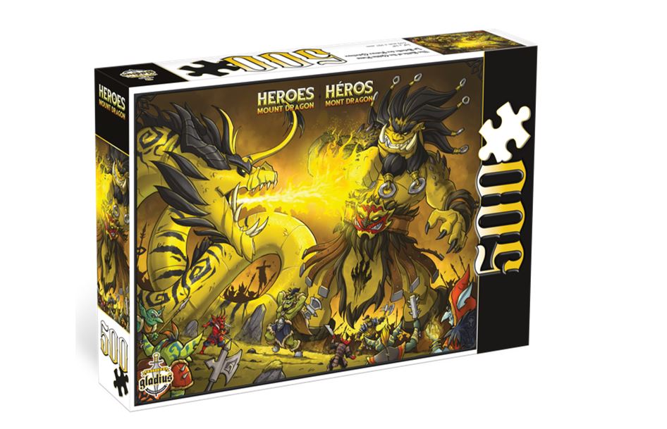 DRAGON MOUNTAIN HEROES 500 PIECE PUZZLE - BATTLE OF THE GOBLIN PLAINS #2884