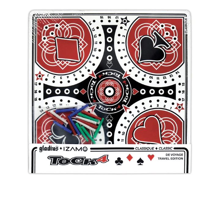 JEU DE TOCK - 4 JOUEURS - 8,25" - CLASSIQUE - VOYAGE