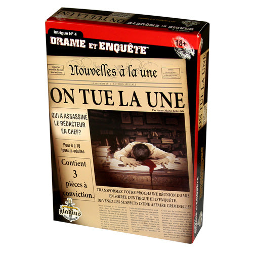 JEU DRAME ET ENQUÊTE - ON TUE LA UNE