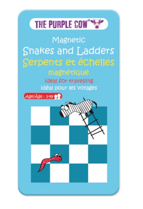 JEU MAGNÉTIQUE SERPENTS ET ÉCHELLES DE VOYAGE