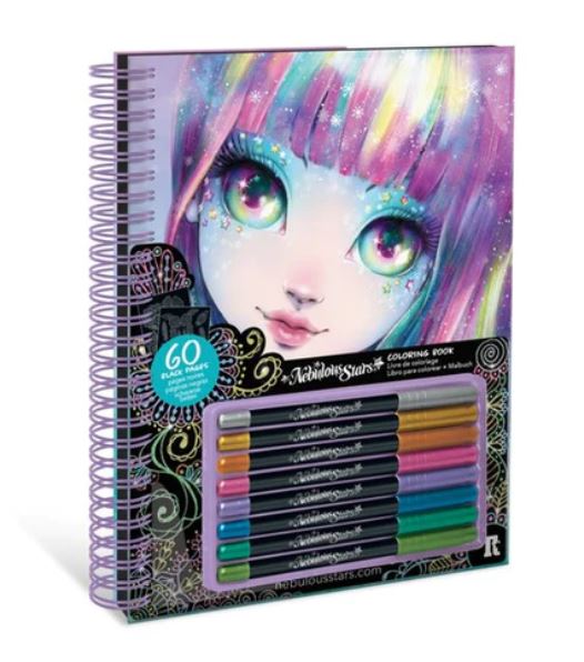 NEBULOUS STARS - CAHIER À COLORIER AVEC PAGES NOIRES - ISADORA