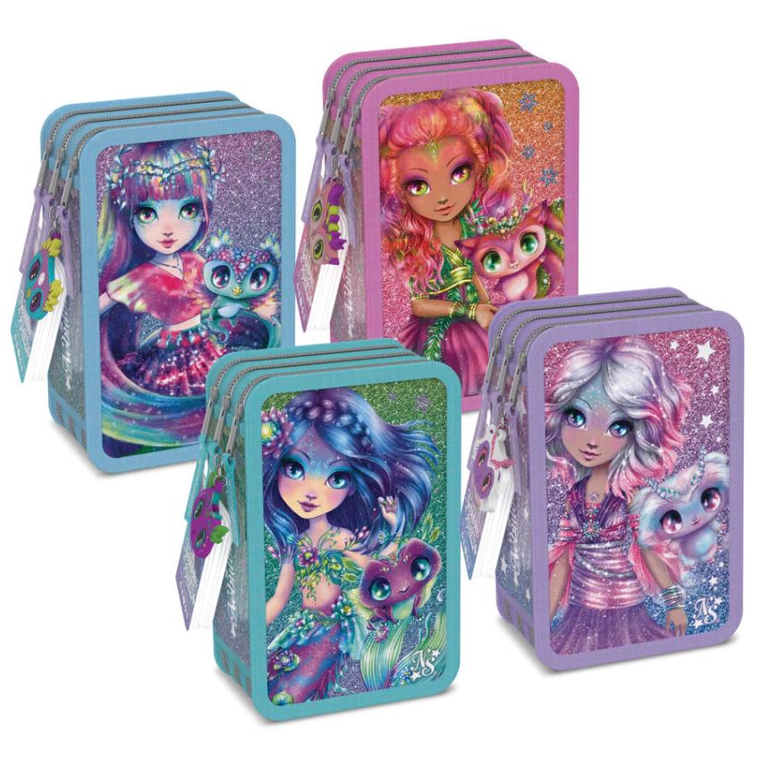 NEBULOUS STARS - 3-COMPARTMENT PENCIL CASE ASST