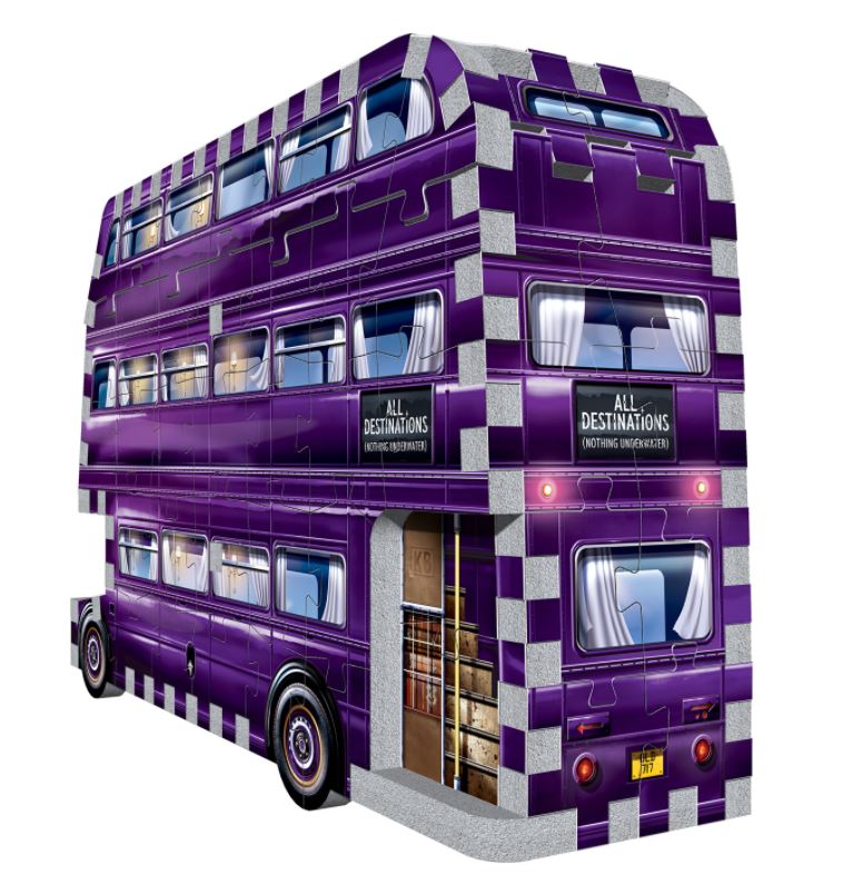 WREBBIT CASSE-TÊTE 3D 130 PIÈCES - LE MAGICOBUS MINI HARRY POTTER