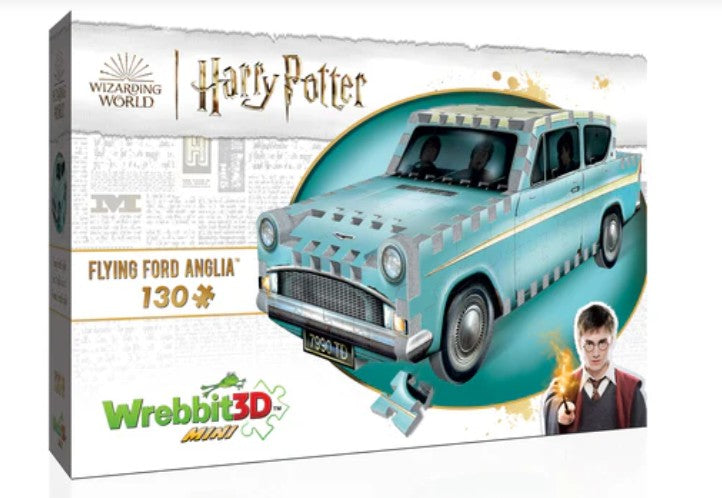 WREBBIT 3D PUZZLE 130 PIECES - MINI FORD ANGLIA FLYING - HARRY POTTER
