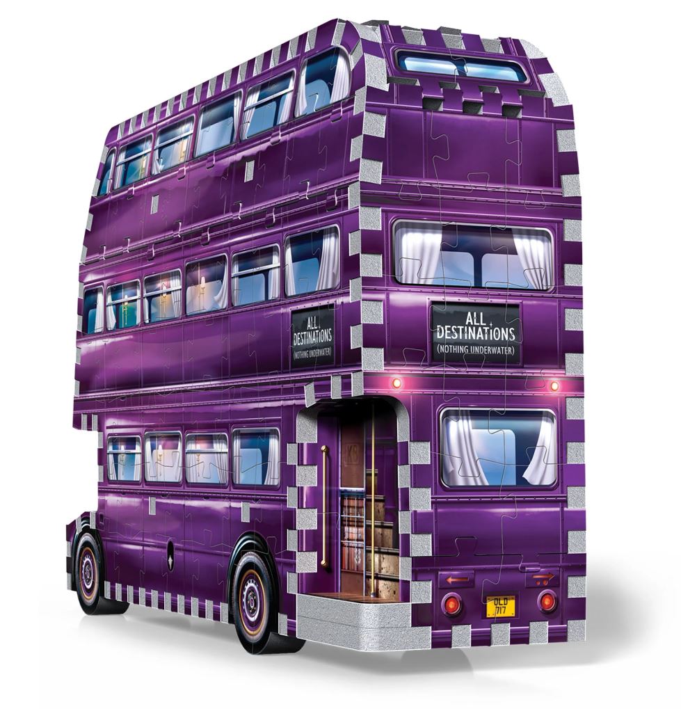 WREBBIT 3D JIGSAW PUZZLE 280 PIECES - THE KNIGHT BUS