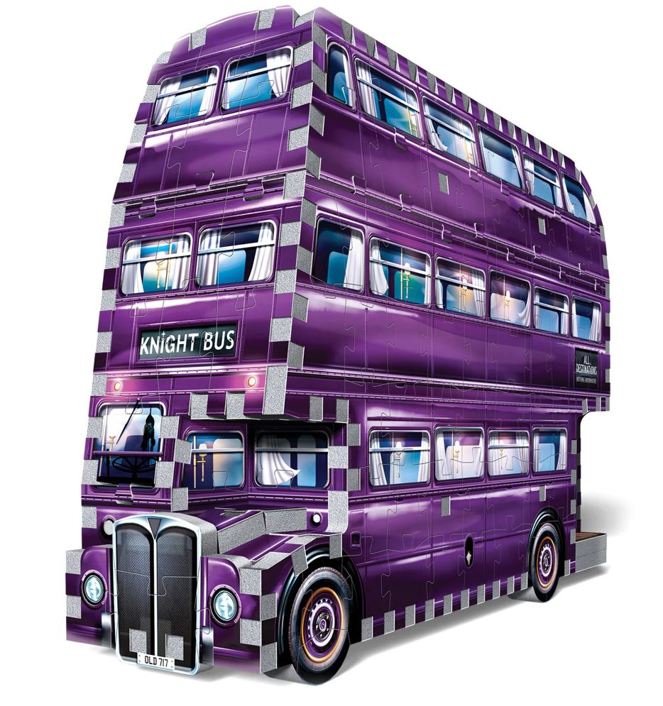 WREBBIT 3D JIGSAW PUZZLE 280 PIECES - THE KNIGHT BUS