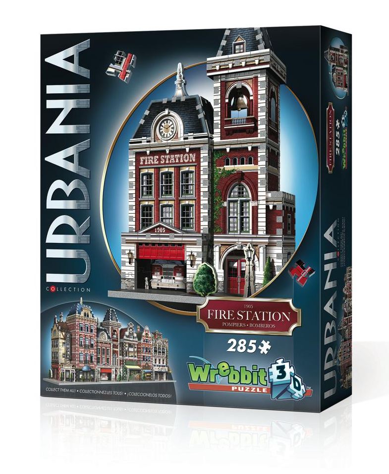 WREBBIT CASSE-TÊTE 3D 285 PIÈCES - CASERNE DE POMPIER URBANIA