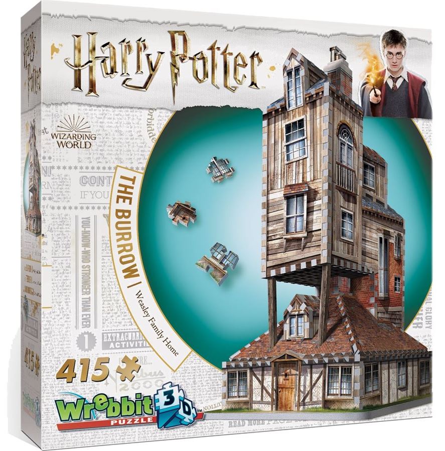WREBBIT CASSE-TÊTE 3D 415 PIÈCES - LA MAISON DES WEASLEY