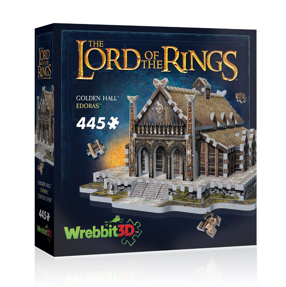 WREBBIT 3D JIGSAW PUZZLE 445 PIECES - EDORAS GOLD CASTLE