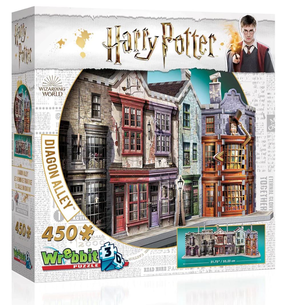 WREBBIT CASSE-TÊTE 3D 450 PIÈCES - CHEMIN DE TRAVERSE HARRY POTTER