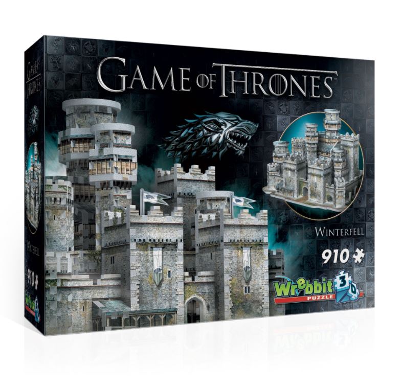 WREBBIT CASSE-TÊTE 3D 910 PIÈCES - WINTERFELL - TRÔNE DE FER