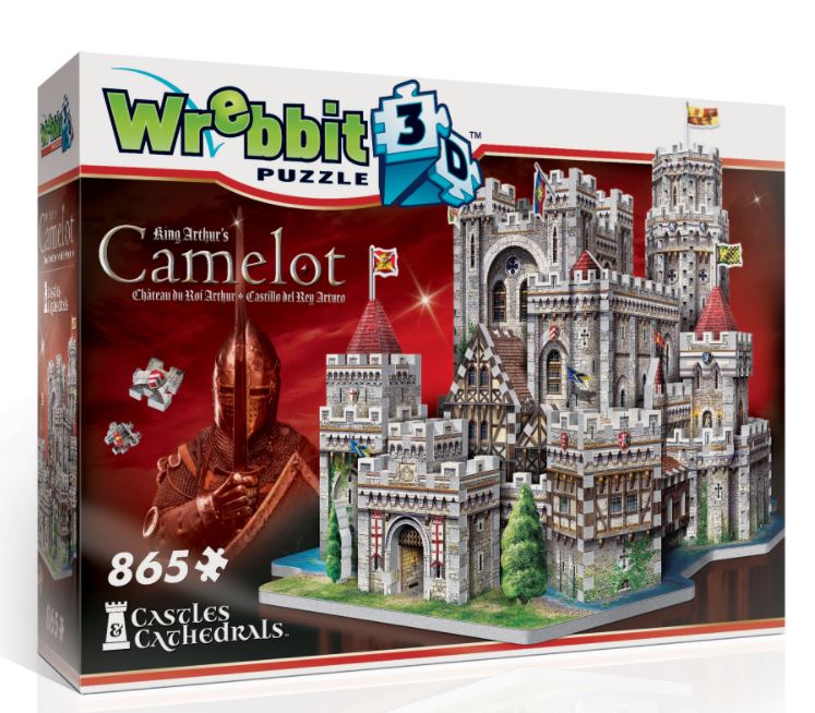WREBBIT CASSE-TÊTE 865 PIÈCES 3D - CHÂTEAU DU ROI ARTHUR - CAMELOT