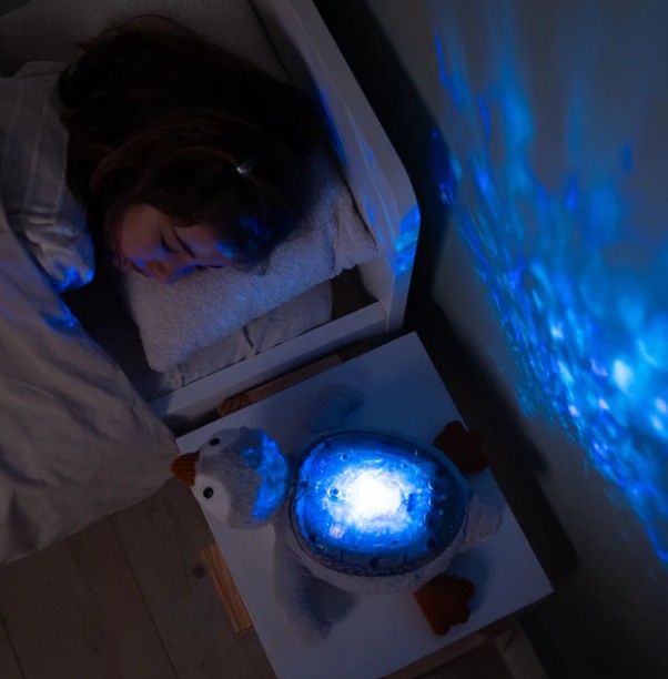 PELUCHE PINGOUIN - LUMIÈRE POLAIRE VEILLEUSE AVEC MUSIQUE ET CAPTEUR RECHARGEABLE