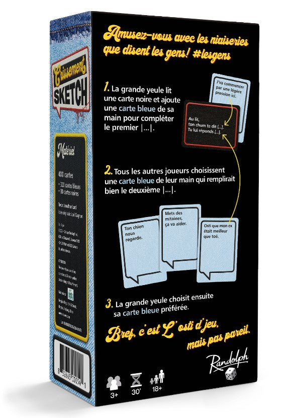 JEU CRISSEMENT SKETCH