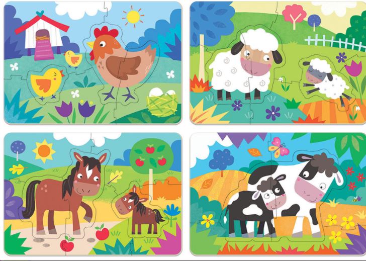 EDUCA 4 CASSE-TÊTES BÉBÉ - FERME MAMANS ET BÉBÉS